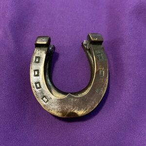 Antique Brass Horse shoe door knocker